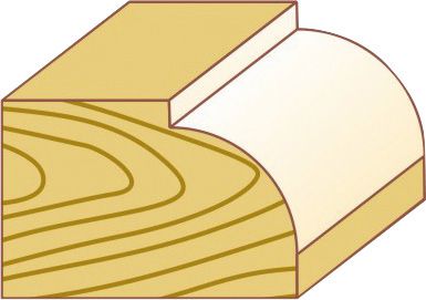 Produktbild FORTIS Abrundfräse HW R4,8 22,7x12,5x54 S8 bild 2