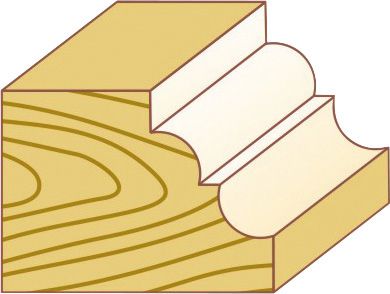 Produktbild FORTIS Profilfräser HW R4,8 35x15,9x57 S8 bild 2