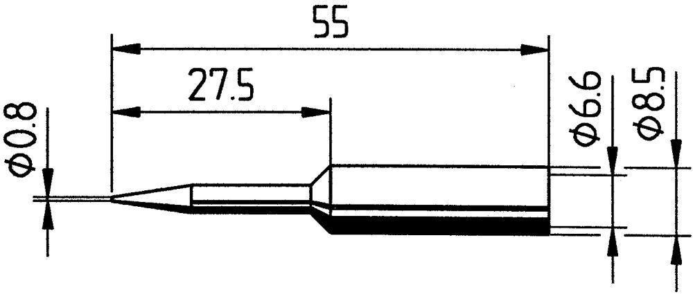 Produktbild Ersa Lötspitze 1,0mm Verlängerung Nr.0832BDLF