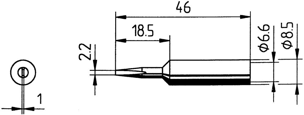 Produktbild Ersa Lötspitze meißelform 2,2mm SB Nr.0832CDLF