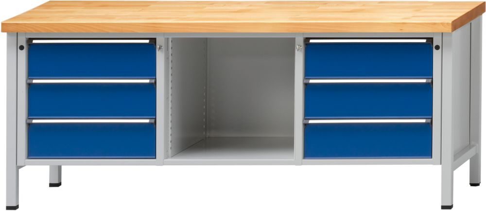 Produktbild Anke Kasten Werkbank 2000 120 V 50 mm, 850 mm 7035/5010 bild 1