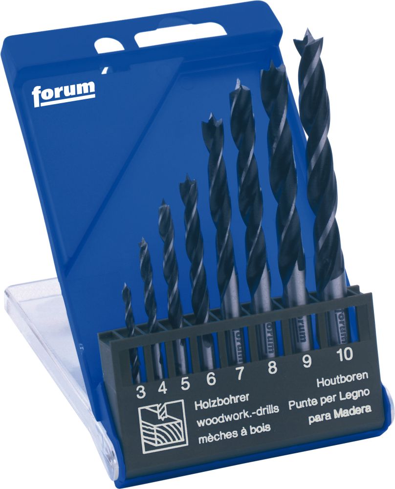 Produktbild FORUM Holzspiralbohrer Satz 8tlg. SP