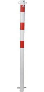 Produktbild Schake Absperrpfosten einbetonierbar R/W 2 Ö. D60mm GL1300mm