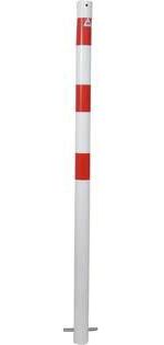 Produktbild Schake Absperrpfosten ortsf. zum Einbetonieren R/W o.Ö. D60mm GL1300mm