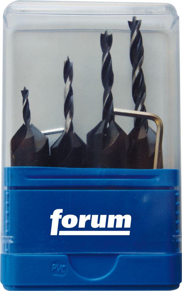 Produktbild FORUM Aufsteckversenker Satz HS m.Bohrer 4tlg. bild 1