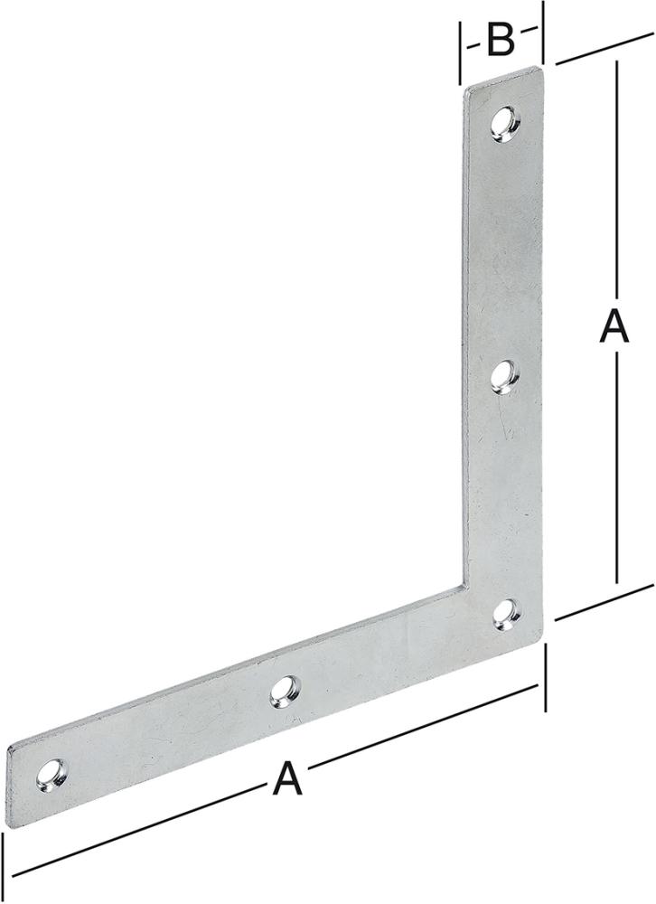 Produktbild Vormann Eckwinkel 250 x 250 x 30 x 3,5 mm mm verzinkt