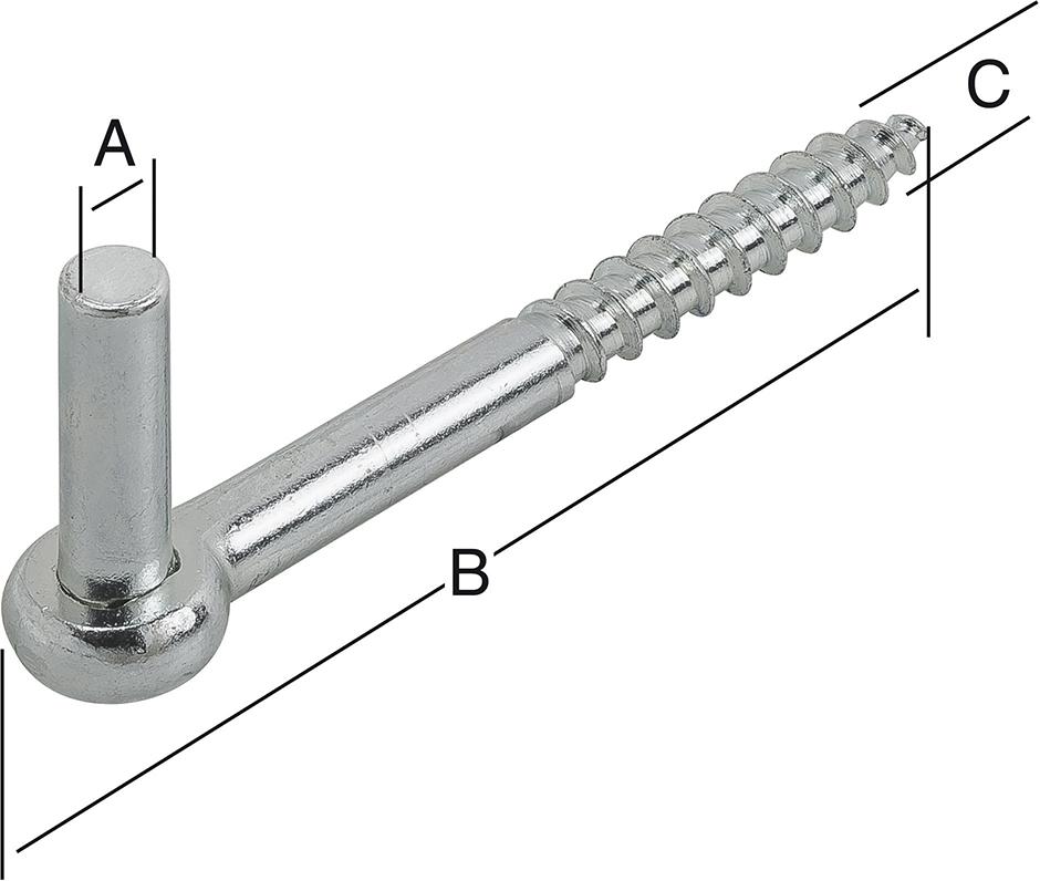 Produktbild Vormann Einschraubkloben verzinkt 13x100 mm