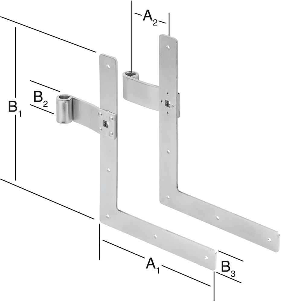 Produktbild Vormann Fensterladen Winkelband 250x200 mm verzinkt