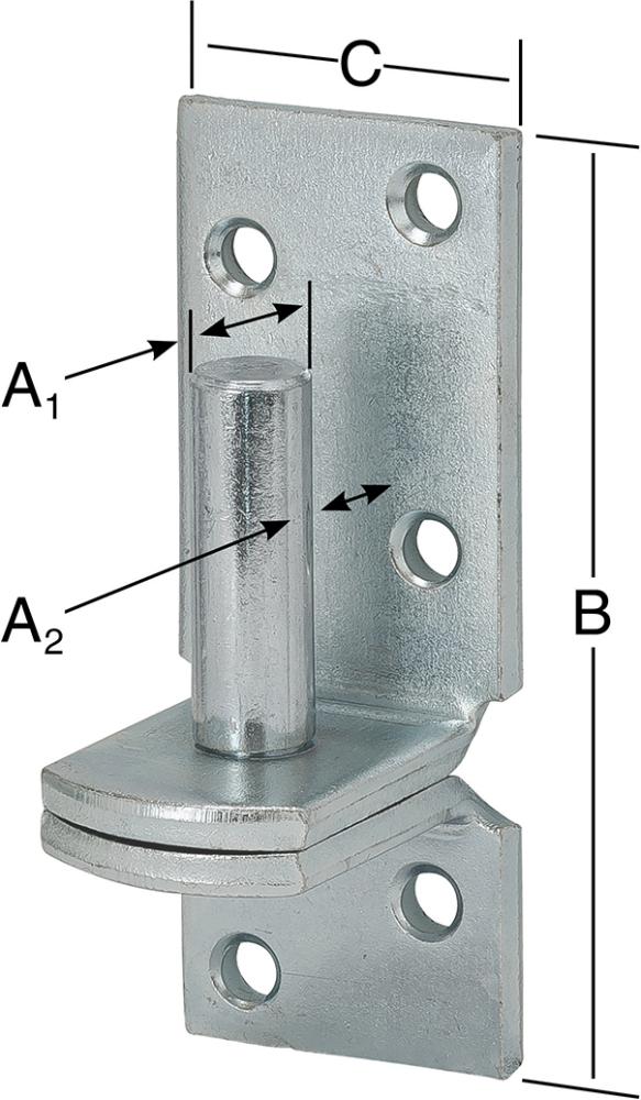 Produktbild Vormann Plattenkloben verzinkt 20x160 mm