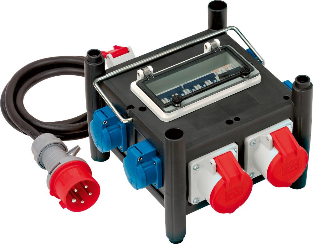 Produktbild Brennenstuhl Kompakter Gummi Stromverteiler BSV 3 FI/16 2 IP 44