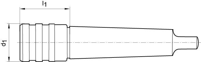 Produktbild Fortis Gewindeschnellwechselfutter Kegelschaft MK 3 für Gewindebohrer M3-12 bild 2