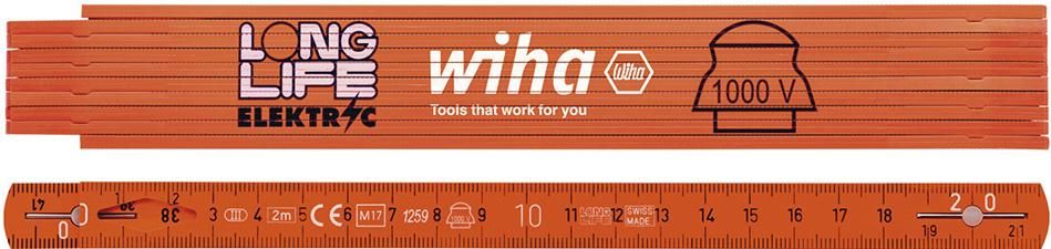 Produktbild Wiha Gliedermaßstab Longlife electric 2 meter bild 3