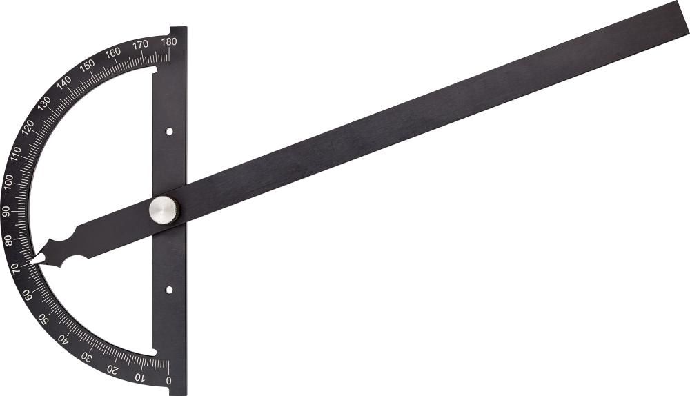 Produktbild Fortis Gradmesser mit Feststellung Gradbogen 120 mm Schenkellänge 150 mm