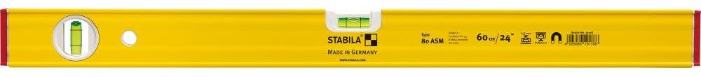 Produktbild Stabila Magnet Wasserwaage LM 80 ASM 30 cm pulverbeschichtet