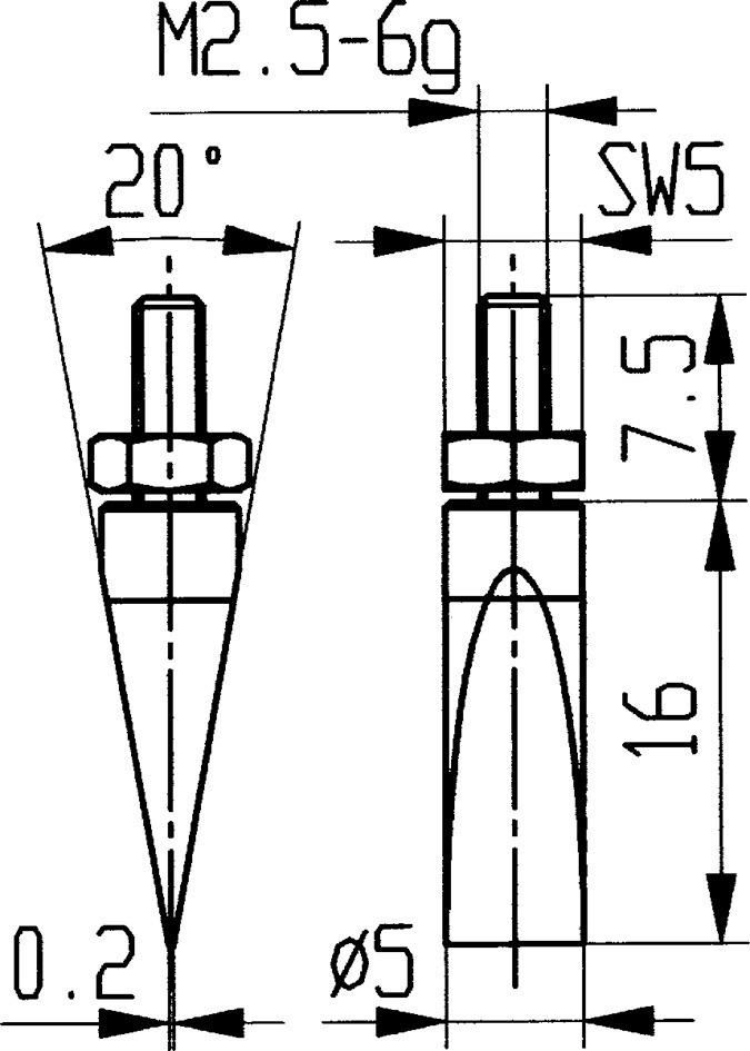 Produktbild Käfer Messeinsatz Stahl Typ 20 Ausführung 5,0 mm Länge 16 mm bild 2