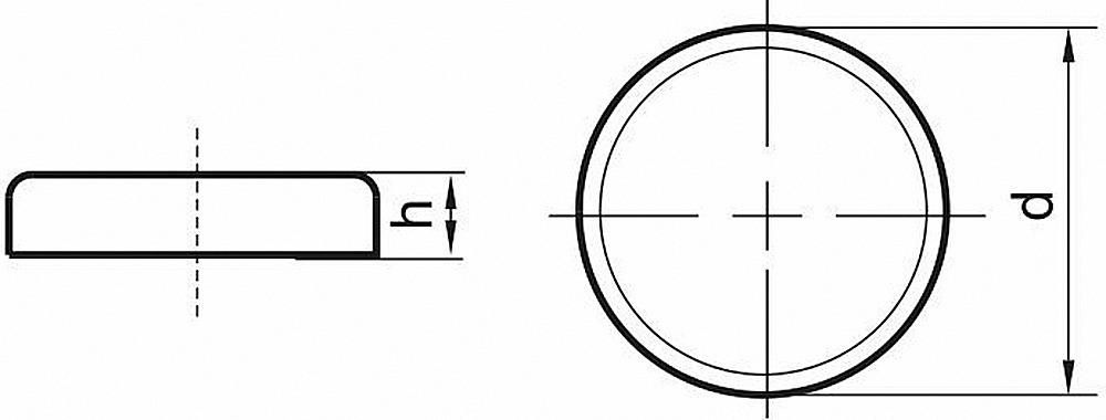 Produktbild Beloh Magnet Flachgreifer ohne Gewindebuchse 13 x 4,5 mm bild 2