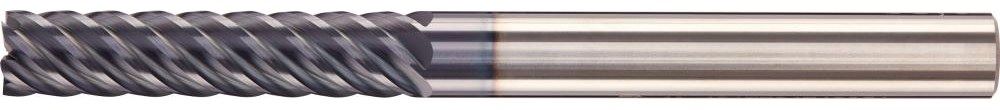 Produktbild Fortis Schaftfräser 70 mm extralang Durchmesser 6 mm VHM AlTiN+ Z6 45 Grad