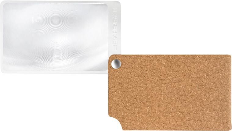 Produktbild Eschenbach Scheckkartenlupe braun visoPOCKET 2,5xfach Leder