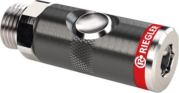 Produktbild Riegler Sicherheitskupplung mit Druckknopf drehbar NW 7,4 mm Anschlussgewinde G 1/4 Zoll