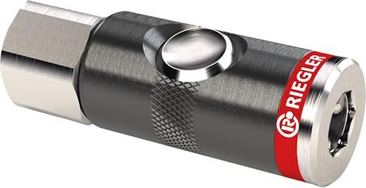 Produktbild Riegler Sicherheitskupplung mit Druckknopf drehbar NW 7,4 mm Anschlussgewinde G 1/4 Zoll