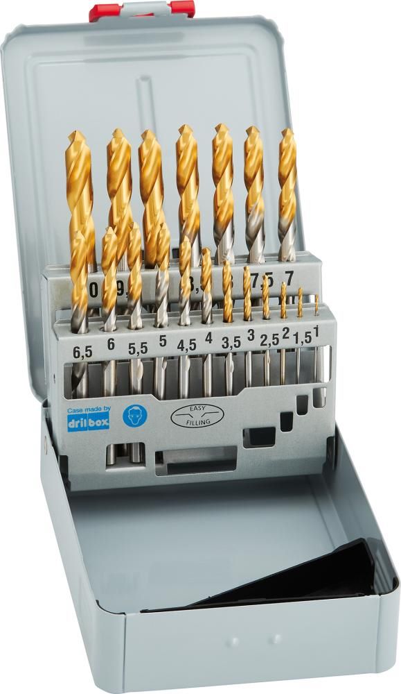 Produktbild Forum Spiralbohrer Satz D338N TiN Tip 1,0 - 10 mm 19 Teilig