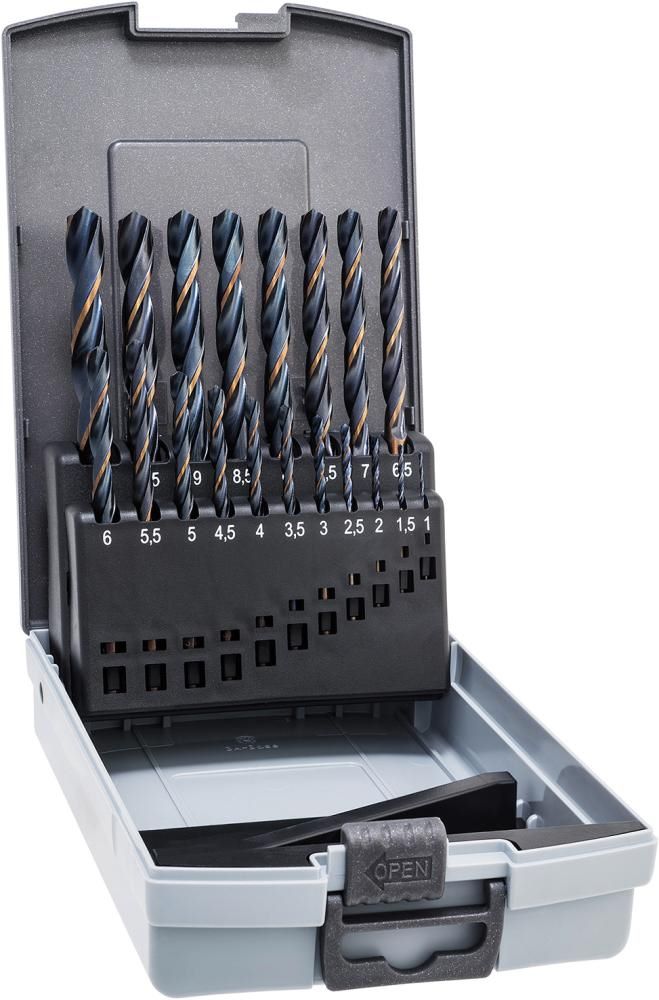 Produktbild Alpen Spiralbohrer D338N HSS 1,0 - 10,0 mm Rollgewalzt 19 teilig
