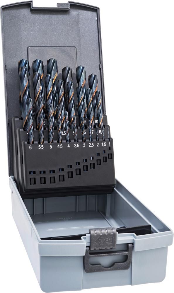 Produktbild Alpen Spiralbohrer D338N HSS 1,0-13,0 mm dampfbehandelt 25 teilig