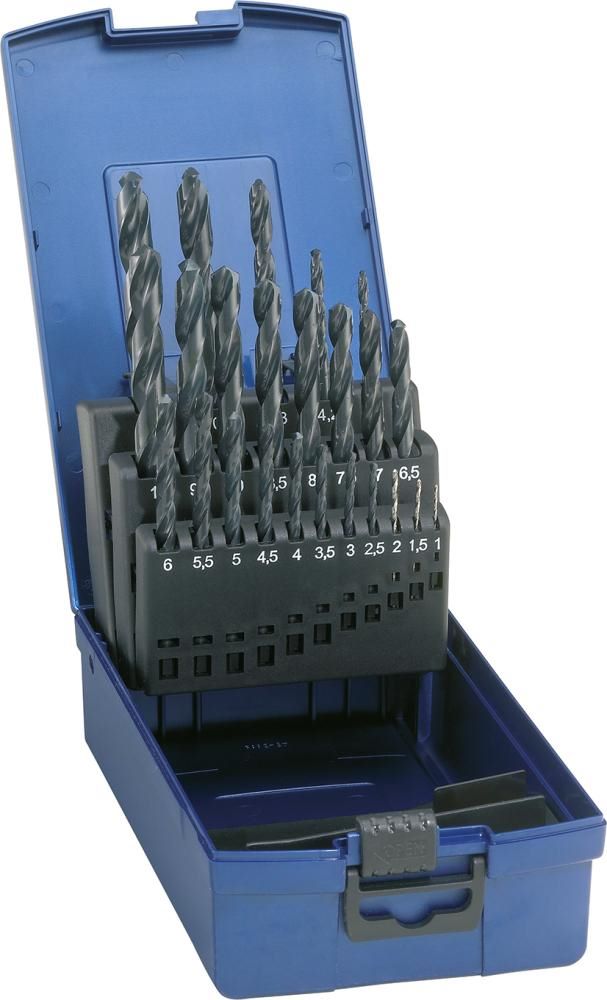 Produktbild Forum Spiralbohrer Satz D338N 1,0 - 13,0 mm HSS dampfbehandelt 25 Teilig