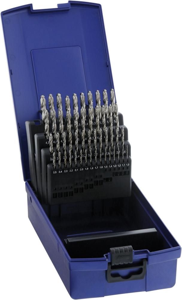 Produktbild Forum Spiralbohrer Satz D338N 1,0 - 5,9 mm HSS Blank 50 Teilig