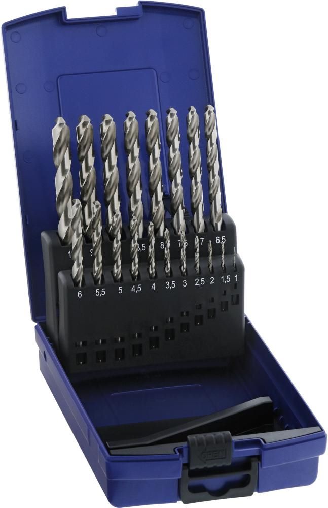 Produktbild Forum Spiralbohrer Satz D338N 1,0 - 10,0 mm HSS DIN 388 N 19 teilig
