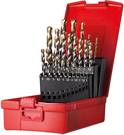 Produktbild Dormer Spiralbohrer Set 1,0-10,5 mm mit K.B A002 118G Typ N 4xD 24 teilig Tin Tip