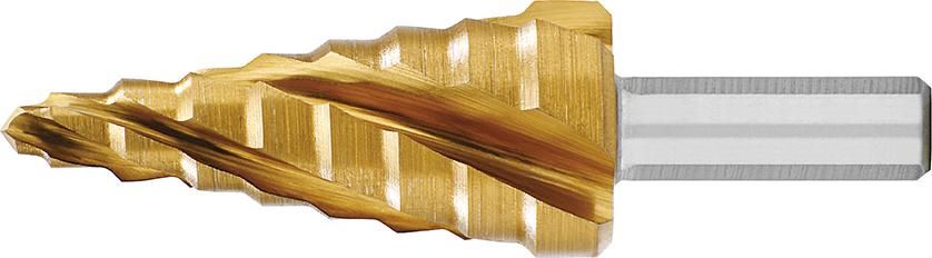 Produktbild Exact Stufenbohrer HSS TiN 4-fach Spiralnute 4-20 mm