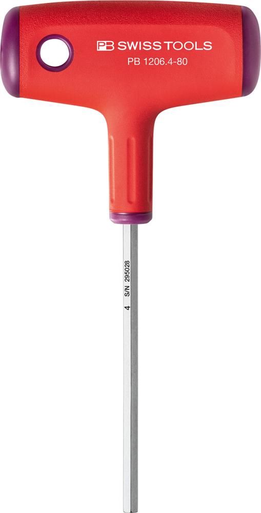 Produktbild PB Swiss Tools Quergriff Schraubendreher Schlüsselweite 4,0 mm Länge 80 mm