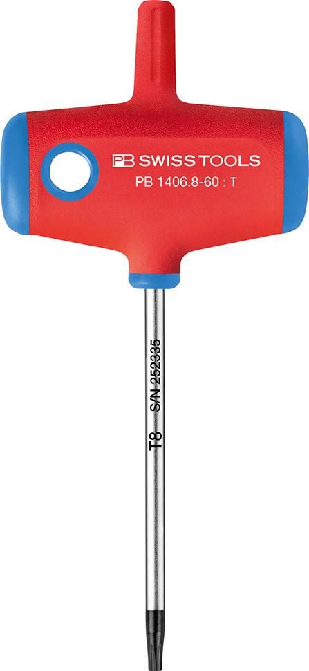Produktbild PB Swiss Tools Quergriff Schraubendreher 60 mm Torx 8