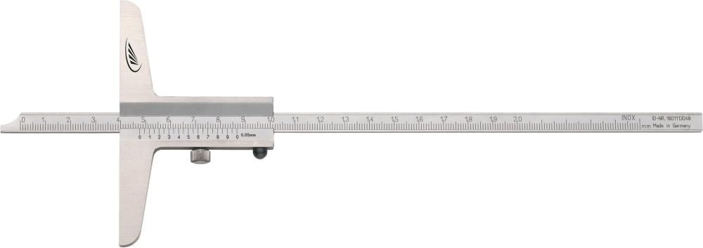 Produktbild Helios Preisser Tiefenmessschieber gerade 300 mm Brückenlänge 150 mm
