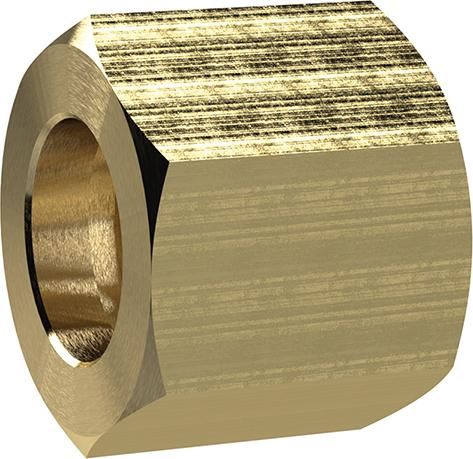 Produktbild Riegler Sechskant Überwurfmutter Innengewinde G 3/8 Zoll Länge 15 mm Schlüsselweite 19mm