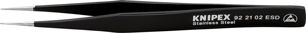 Produktbild Knipex Universalpinzette ESD Edelstahl 128 mm gerade spitz