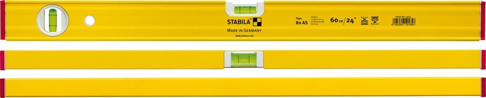 Produktbild Stabila Wasserwaage LM 80 AS 20 cm pulverbeschichtet bild 2