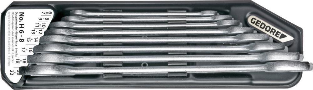Produktbild GEDORE Doppelmaulschlüsselsatz D 3110 6 bis 22 mm 8 Teile
