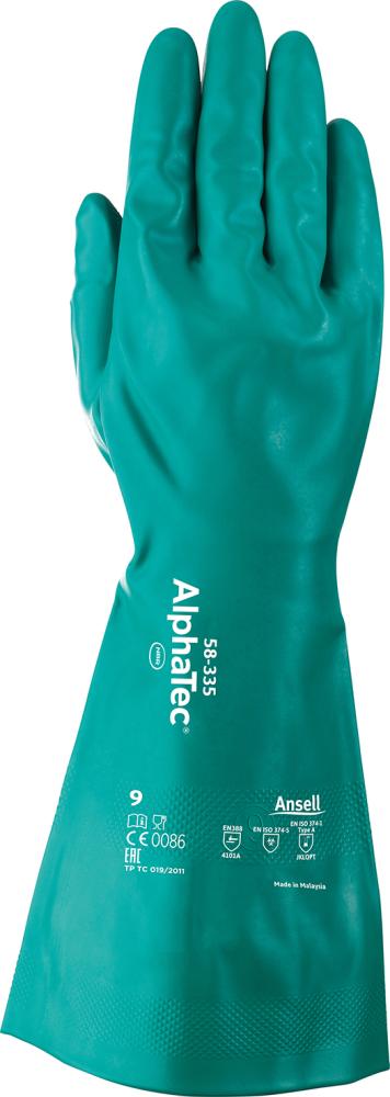 Produktbild Ansell Handschuh AlphaTec 58-335 Nitril grün Gr. 7