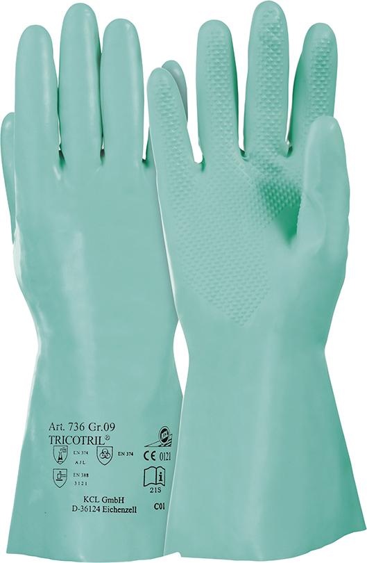 Produktbild Honeywell Handschuh Tricotril 736 grün 300 mm Gr. 11 bild 1