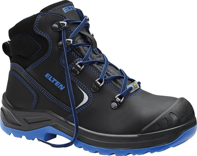 Produktbild Elten Damen Sicherheitsschnürstiefel Lena Mid black blue S3 ESD Gr. 37