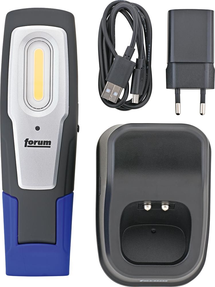 Produktbild FORUM Akku Handleuchte LED mit Ladestation bild 2