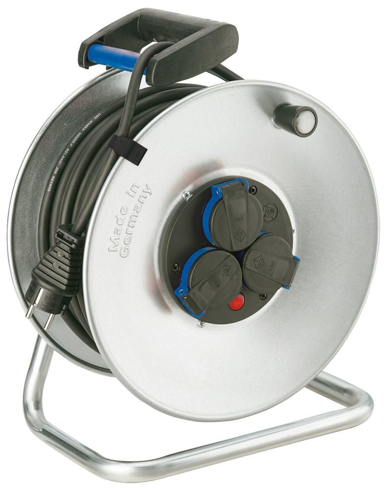 Produktbild FORUM Kabeltrommel IP44 Stahlblech 50 Meter H05RR-F3G1,5