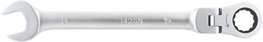 Produktbild FORUM Maulschlüssel mit Gelenkkopf Ringratsche 19 mm