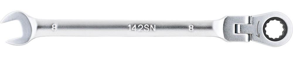 Produktbild FORUM Maulschlüssel mit Gelenkkopf Ringratsche 8 mm