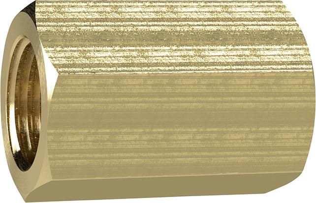 Produktbild RIEGLER Muffe Messing IG G1/8 Zoll Länge 22 mm SW 14 mm