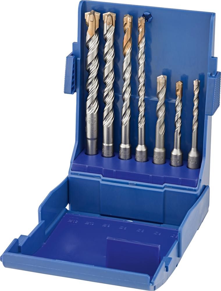 Produktbild FORUM SDS-plus-Hammerbohrer-Satz 4-Schneiden Geometrie 7-teilig