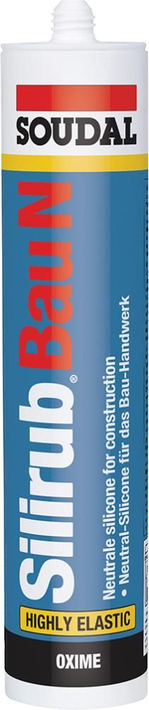 Produktbild Soudal Neutralsilikon Silirub Bau N schwarz 300 ml
