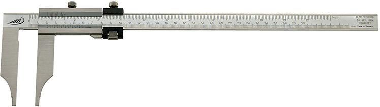 Produktbild Helios Preisser Werkstattmessschieber ohne Spitzen mit Feinstellung 1000 x 150 mm